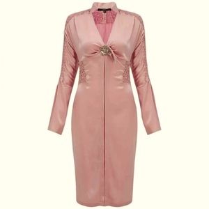 Dress pink satin Gucci